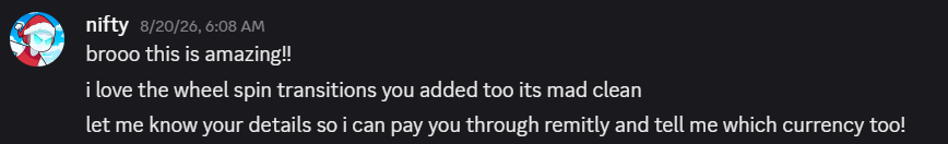 Client feedback 2